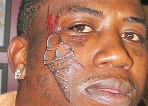 gucci snow cone tattoo|gucci mane ice cream face.